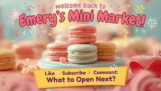 Opening a Hello Kitty Miniverse! 🎀🍪 Mini Macaroons Display | Emery&rsquo;s Mini Market #minibrands