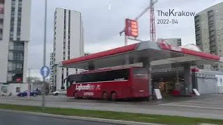 Краков, улица Могилская, изменения в 2022 году. От Млынува до виадука.