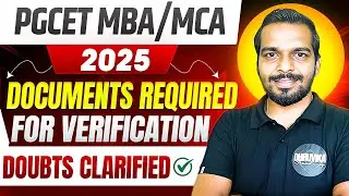 PGCET 2025 | Documents required  ️&zwj;🔥 | PGCET MBA | PGCET MCA