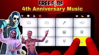 FREE FIRE : 4th Anniversary New Lobby Song ( Piano Cover ) On Walkband | SB GALAXY