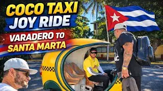 🚕 COCO TAXI JOY RIDE in CUBA | Varadero to Santa Marta Adventure 🇨🇺