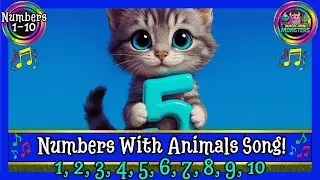 Numbers With Animals Song | Count to 10 with Farm Animals | Magic Mini Monsters | #magicminimonsters