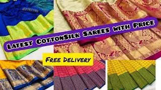 Latest CottonSilk Sarees with Price | Free Shipping|COD Available|A2Z Fashion