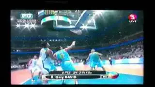 Gary David 3 straight 3 point shot against kazakhstan!