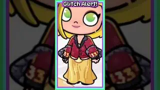 Glitch Alert: party dress!🌟💚💜🩵 #avatarworld