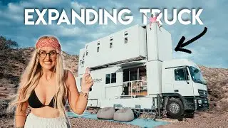 We spent 24 HOURS in the WORLD&rsquo;S ONLY Truck HOTEL (full tour)