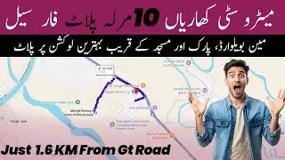 10 Marla Plot for Sale in Metro City Kharian | B Block Near Masjid, Park & Main Boulevard