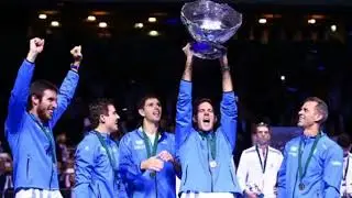 Salatino se emociona en el momento que Argentina gana la Copa Davis Del Potro 27 Noviembre