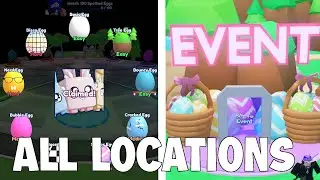 How To Finish The Easter Event | ALL EGG LOCATIONS | BUBBLE GUM SIMULATOR INFINITE