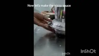 *Atta pizza on stove*🍕🤌|home made base, pizza sauce and mozzarella cheese 🧀 