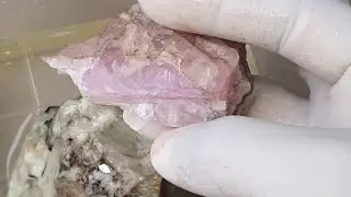Pegmatite Rock Reveals Kunzite, Hiddenite & Black Tourmaline Crystals | Lithium Gemstones