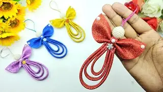 How to Make an Angel | DIY Glitter Foam Angel Making For Christmas | Glitter Foam Sheet Crafts