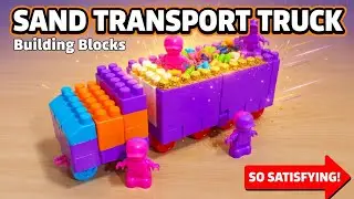 Satisfying Epic Sand Transport Truck from Building Blocks | Relaxing ASMR Heavy Build