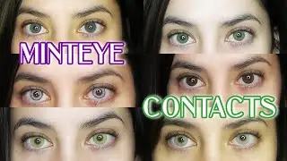 The MINTEYE Contacts Review | 6 PAIR TRY ON!