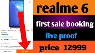 Flipkart par realme 6 first sale booking life proof price 12999  Flipkart per 11 march