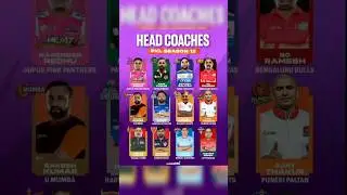 Pro Kabaddi Season 12 All 12 Teams Head Coaches #prokabaddi #kabbadi #prokabaddi2025