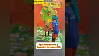 World 🌎 Nature Conservation Day celebration by Ansha Shine Kids Tambaram #preschool #playschool