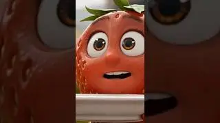 strawberry ko party me nhi bulaya🥺 #cartoon #cutefruits #sad#Ignored#aishorts#virulshorts