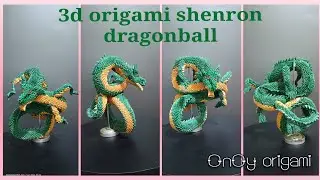 3d origami shenron dragonball part 6