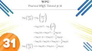 LaTex Tutorial # 31 - Solving Logarithmic Equation