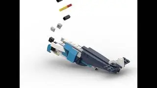 Ski Plane assembly (LEGO MOC alt for 31160-1)