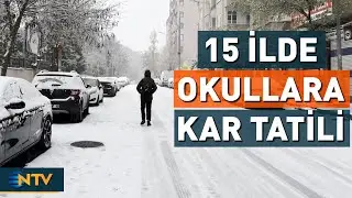 Son Dakika: Kar Yağışı Eğitimi Durdurdu! Tatil Haberi Gelen İller | NTV