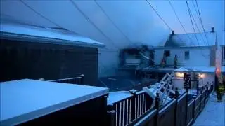 KULPMONT SECOND ALARM MULTIPLE HOMES FIRE VIDEO 1 28 2013