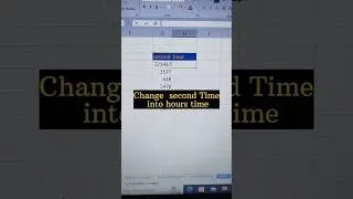 Interview Questions Change time (seconds into hours)😲😮😲 #shorts #youtubeshorts #msexcel #exceltricks