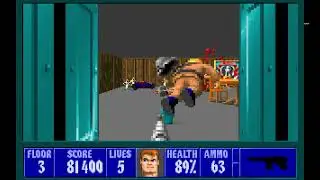 Wolfenstein 3D Gameplay Episode 1 Floor 3