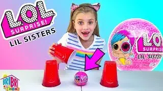 3 Cup Shuffle with LOL SURPRISE Lil Sisters Series 4 Wave 2
