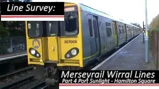 Merseyrail Wirral Lines Part 4 Port Sunlight - Hamilton Square (Line Survey)