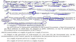 scope of supply  sec - 7 of CGST Act