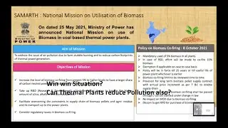 Pellet Firing or Biomass Burning in Thermal Power Plants