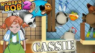 Use Cassie Costume Vs Mario Ghost Gameplay Perfect All Levels - Robbery Bob 2 - Part 19