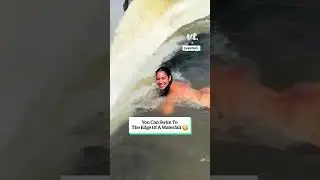 You can swim to the edge of a waterfall 😳