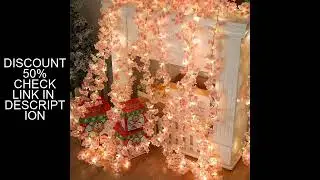 180CM Artificial Sakura Flowers Vine for Wedding Decoration Garden Arch Home Room Decor Party Bridal