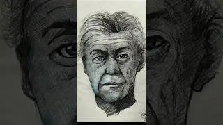 Old man portrait Sketch✏️#sketch #drawing #pencildrawing #youtube #youtubeshort #short #shortsfeed