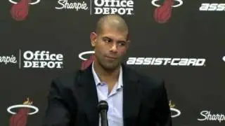 December 10, 2011 - Miami Heat - Shane Battier Miami Heat Press Conference with Pat Riley