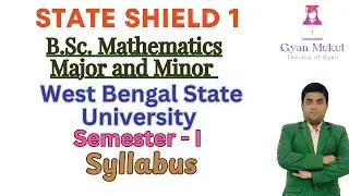 WBSU First Semester Mathematics MAJOR and MINOR syllabus