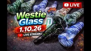 🔥Live Studio Day Making Glass⏰Productivity for Champs Trade Show in Austin!✨Westie Glass 1.10.26