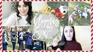 Christmas Pug Party & Amazing Straightening Hair Brush! | Becca Rose Vlogmas Ad