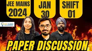 30th Jan Shift 1 Paper Solutions JEE Main 2024 | 