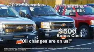 Oil Changes On Us For Enumclaw Chevrolet Dealer and 0% for 72 Months New Silverado 1500