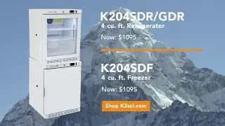 K2 Scientific K204 line of Medical Refrigerators and Lab Freezers