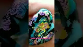 Coe 96 Fused glass stone w/ dichroic glass fused in microwave kiln diy ideas for diy jewelry making