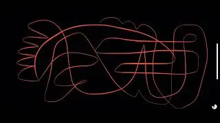 Non objective abstract line drawing 