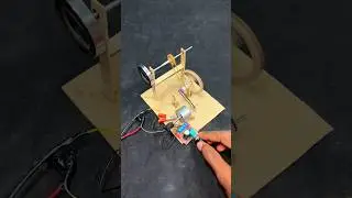 Single Cylinder Engine mechanism with dc motor | dcmotor #Diy #tech #dcmotorproject #schoolproject
