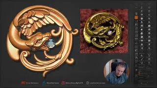 Victorian Brooch sculpting