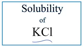 Is KCl Soluble or Insoluble in Water?