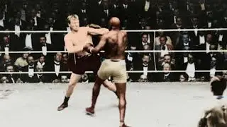 Jack Johnson vs Frank Moran (27.06.1914) Paris - Full Fight Best Quality Colorized